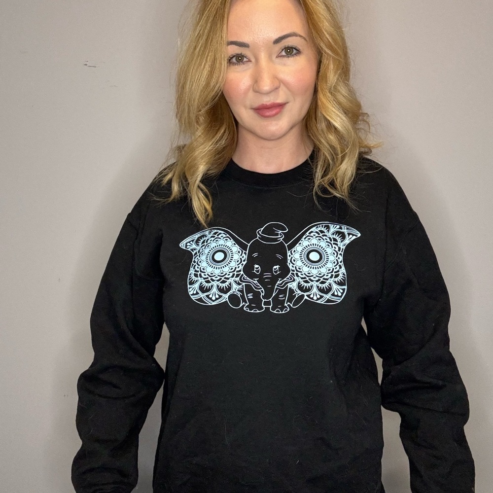 Dumbo Sweatshirt with Mandala Design